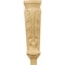 Ekena Millwork 6 1/4"W x 3"D x 22"H Large Acanthus Pilaster Corbel, Alder CORW06X03X22PAAL - alternate 3